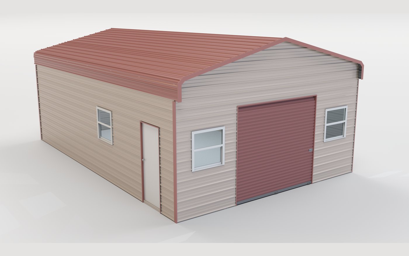 MaxSteel workshop, Tan with Rustic Red accents